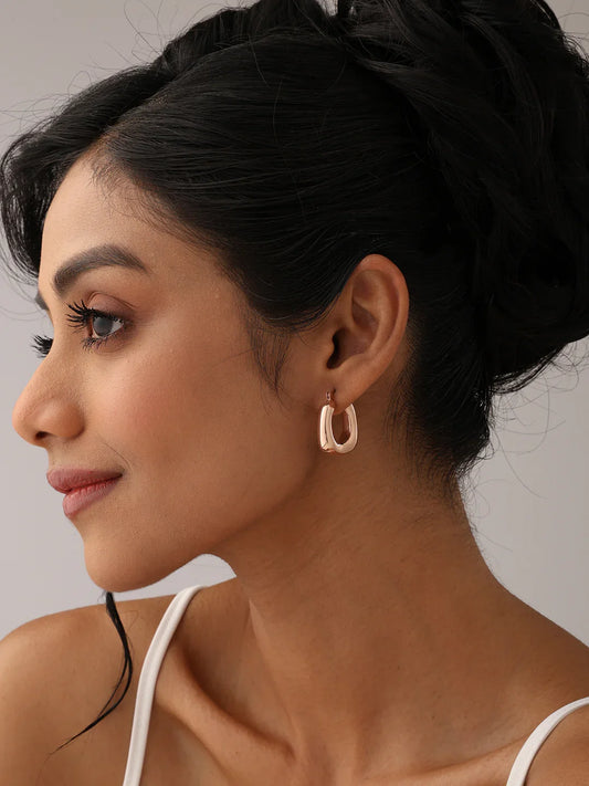 Aster Square Women's Hoop Earrings