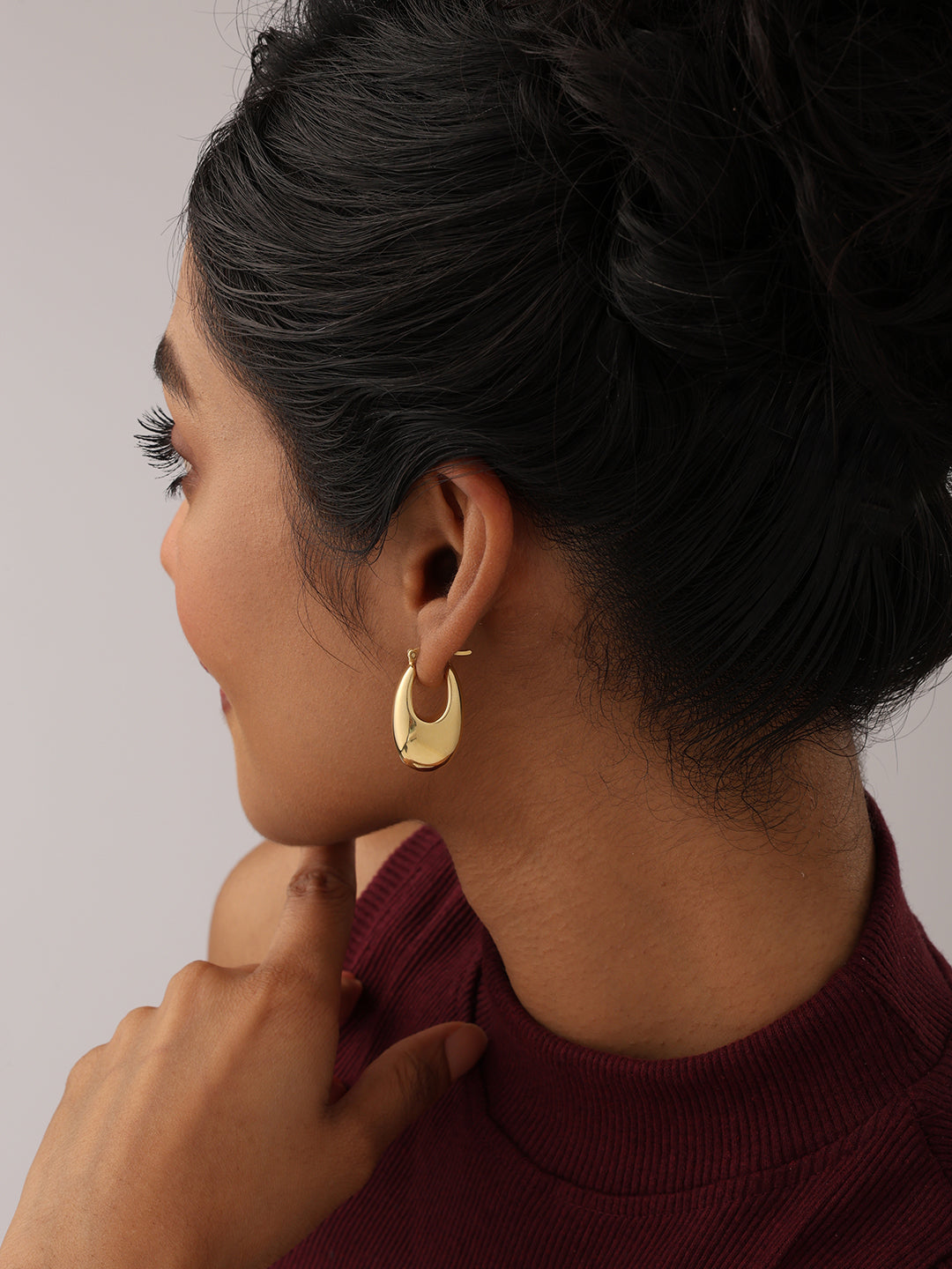 Golden Lume U-Shape Click Hoops