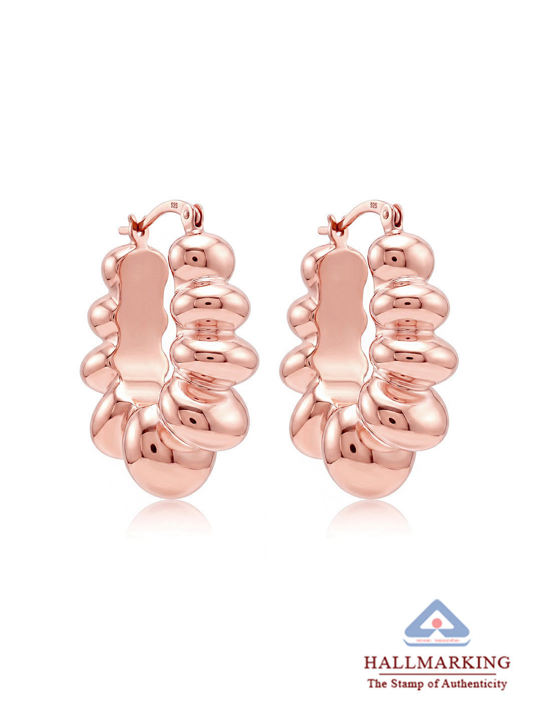 Rose Fleur Bloom Hoops