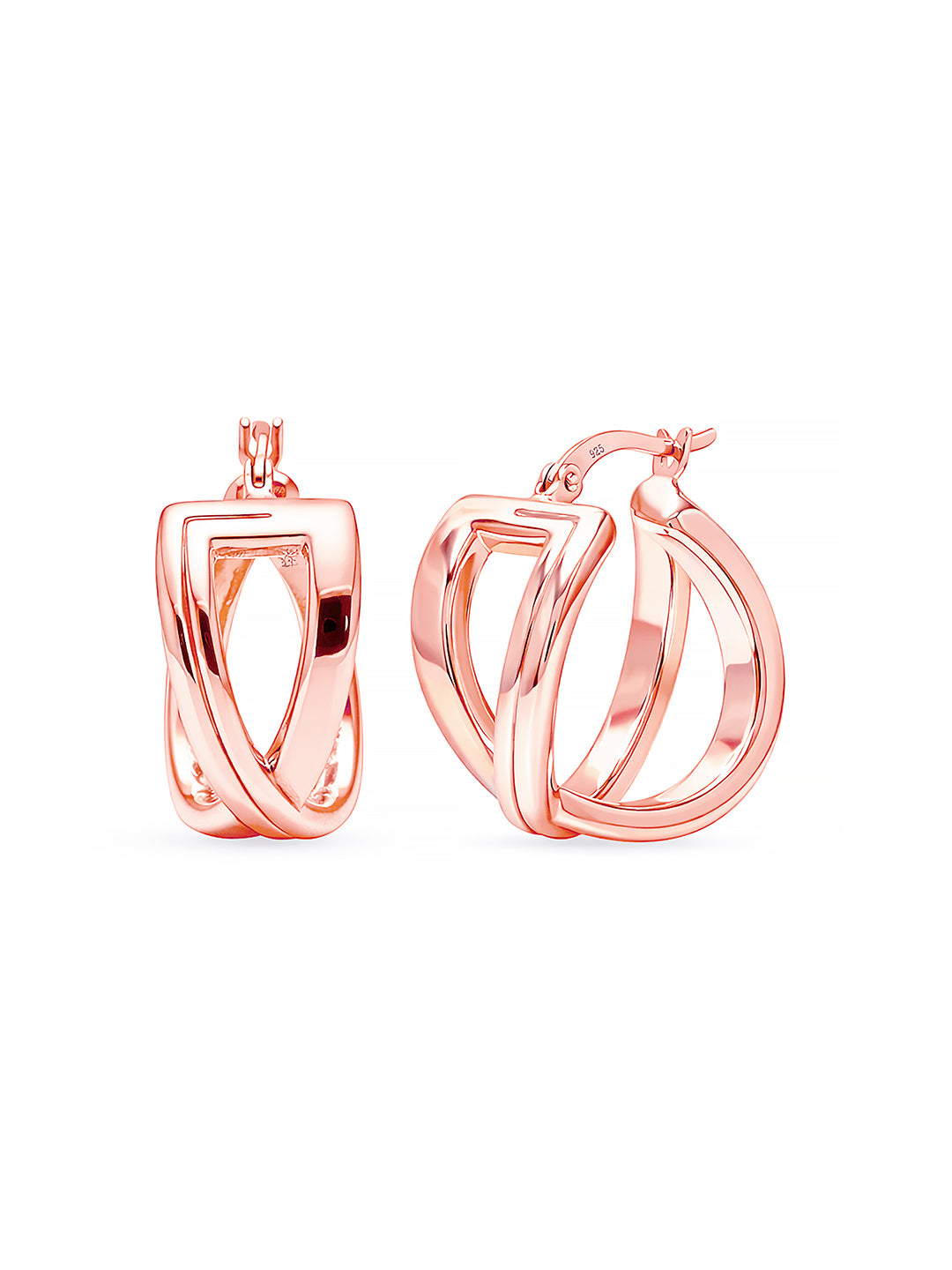 Rose Aria Crossover Hoops