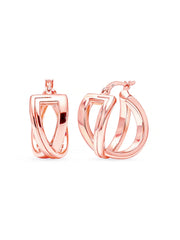 Rose Aria Crossover Hoops