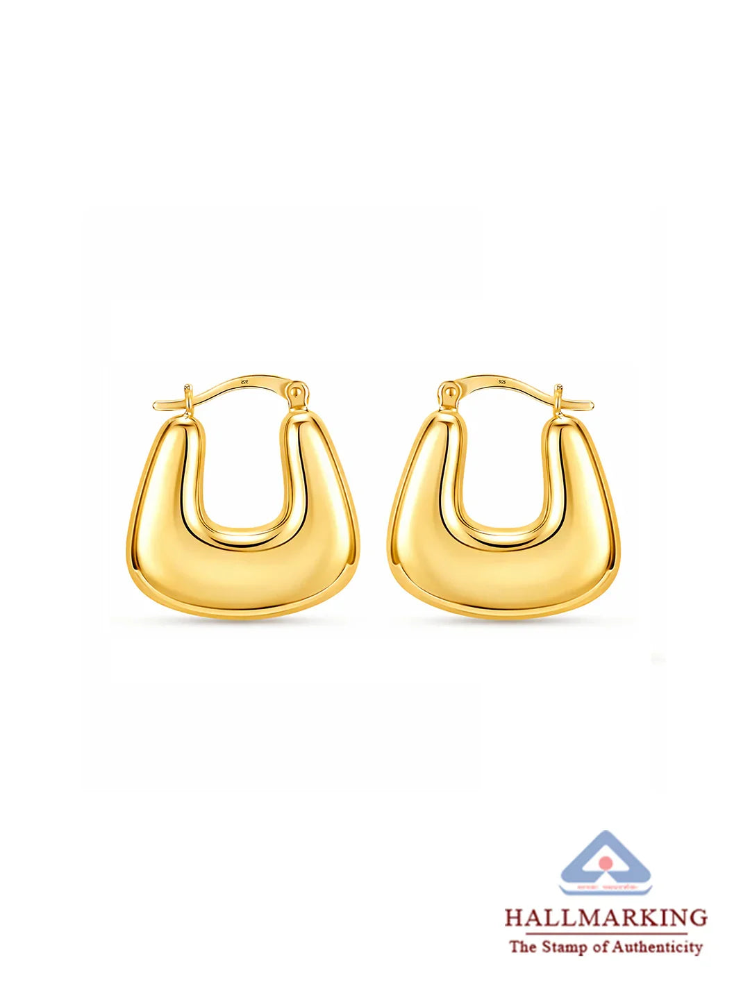 Golden Lyria U-Hoops