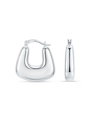 Minimal sterling silver earrings for women