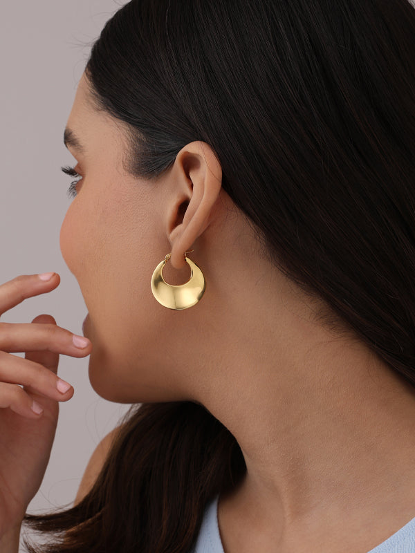 14K Gold-Plated Nayra Disc Hoops