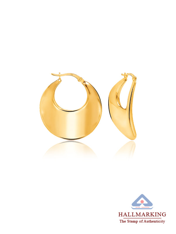 14K Gold-Plated Nayra Disc Hoops