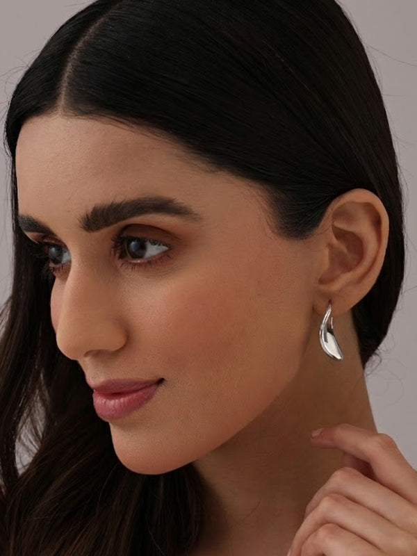 Round Disc Click-Top Hoop Earrings