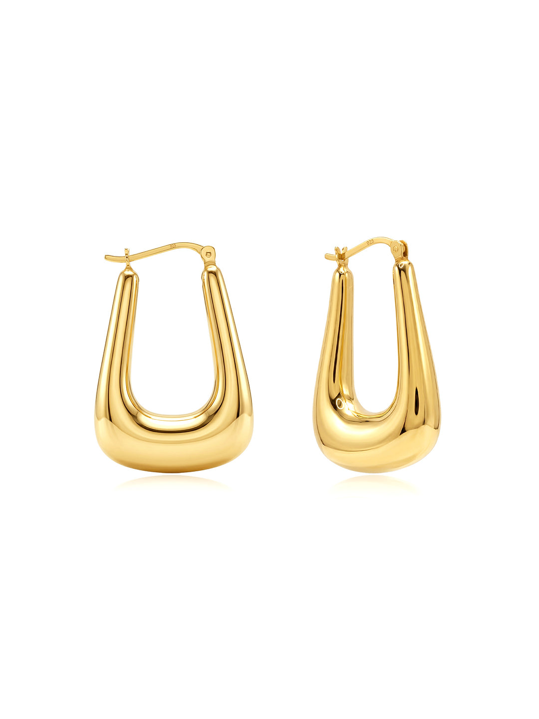 Gold Slim Hoop Earrings