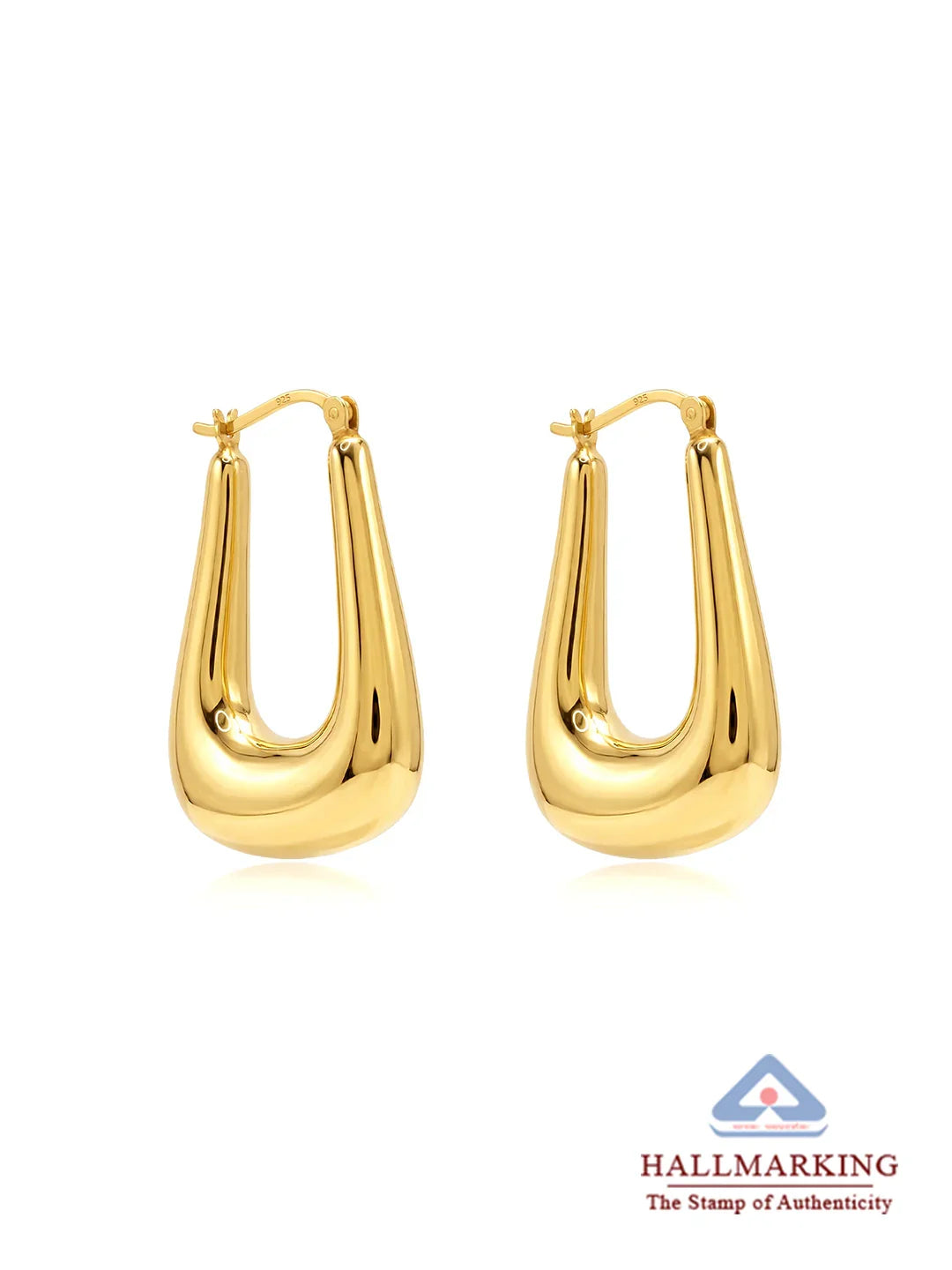 Gold Slim Hoop Earrings
