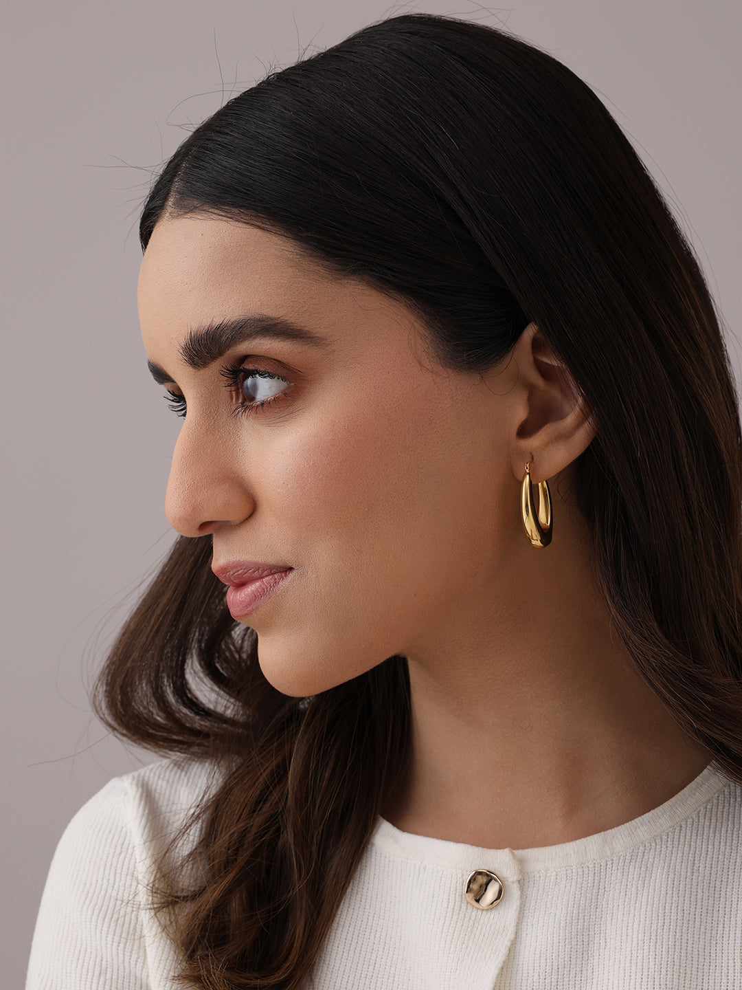 Gold Classic Hoop Earrings