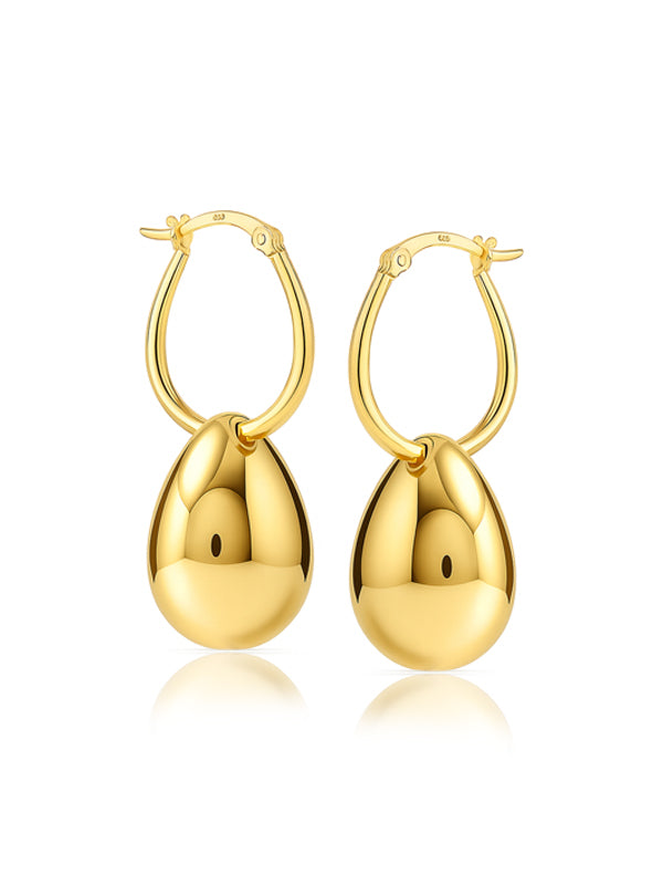 AquaDrop Dangle Hoop Earrings