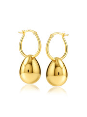 AquaDrop Dangle Hoop Earrings