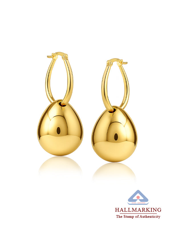 AquaDrop Dangle Hoop Earrings