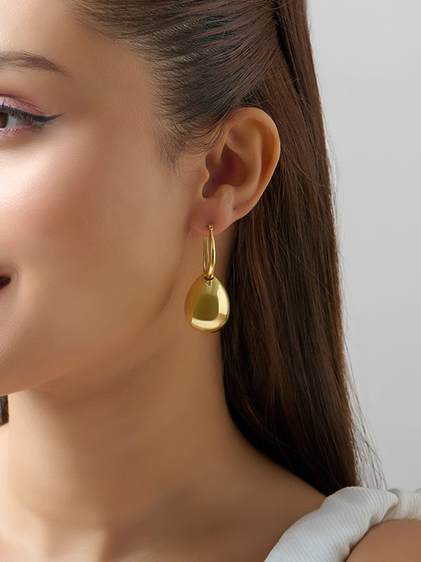 AquaDrop Dangle Hoop Earrings