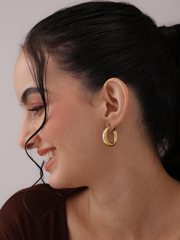 Zivah Fluid Click top hoops Earrings for Women