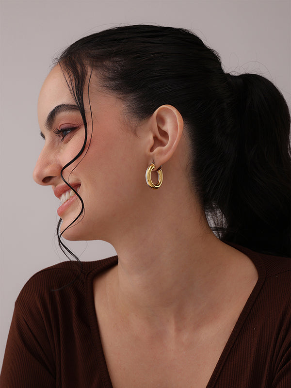 Zivah Fluid Click top hoops Earrings for Women