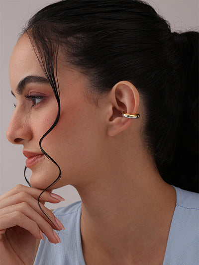 Dual Tone Hoop Earrings for Women