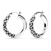 925 Sterling Silver Antique Byzantine Hoop Earrings for Women