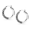 925 Sterling Silver Antique Byzantine Hoop Earrings for Women