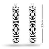 925 Sterling Silver Antique Byzantine Hoop Earrings for Women