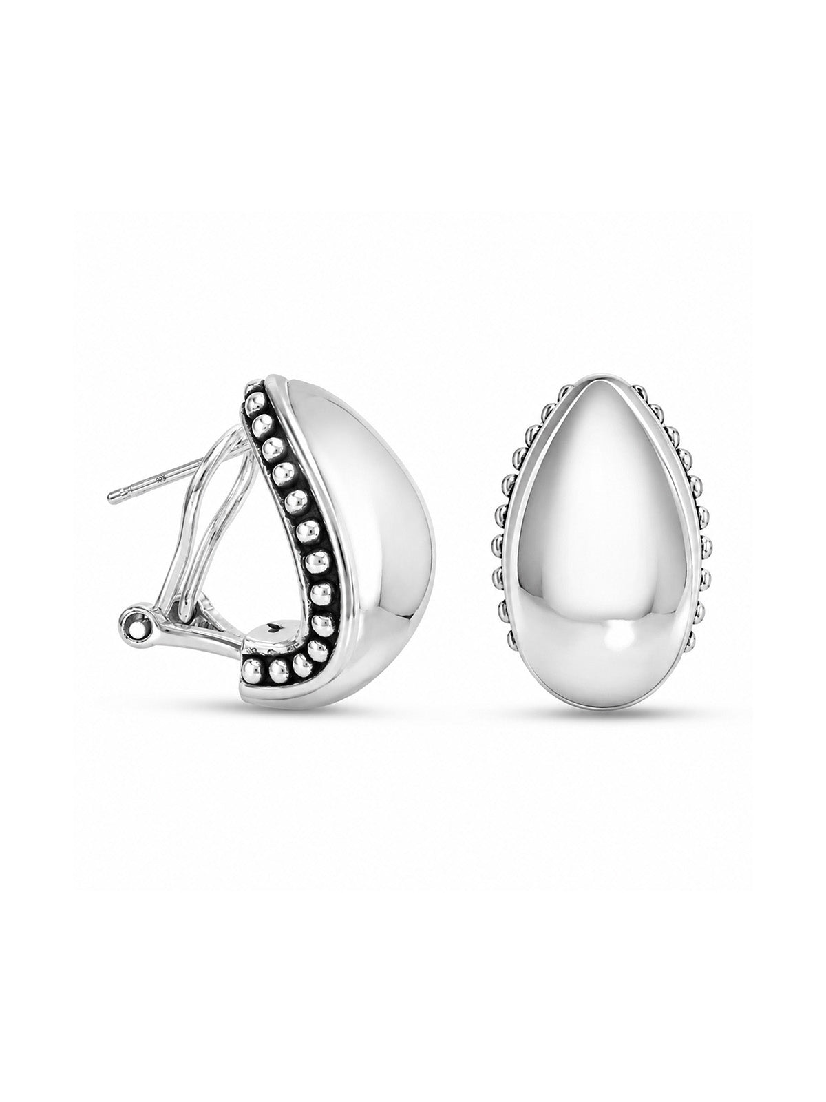 Dual Tone Stud Earrings
