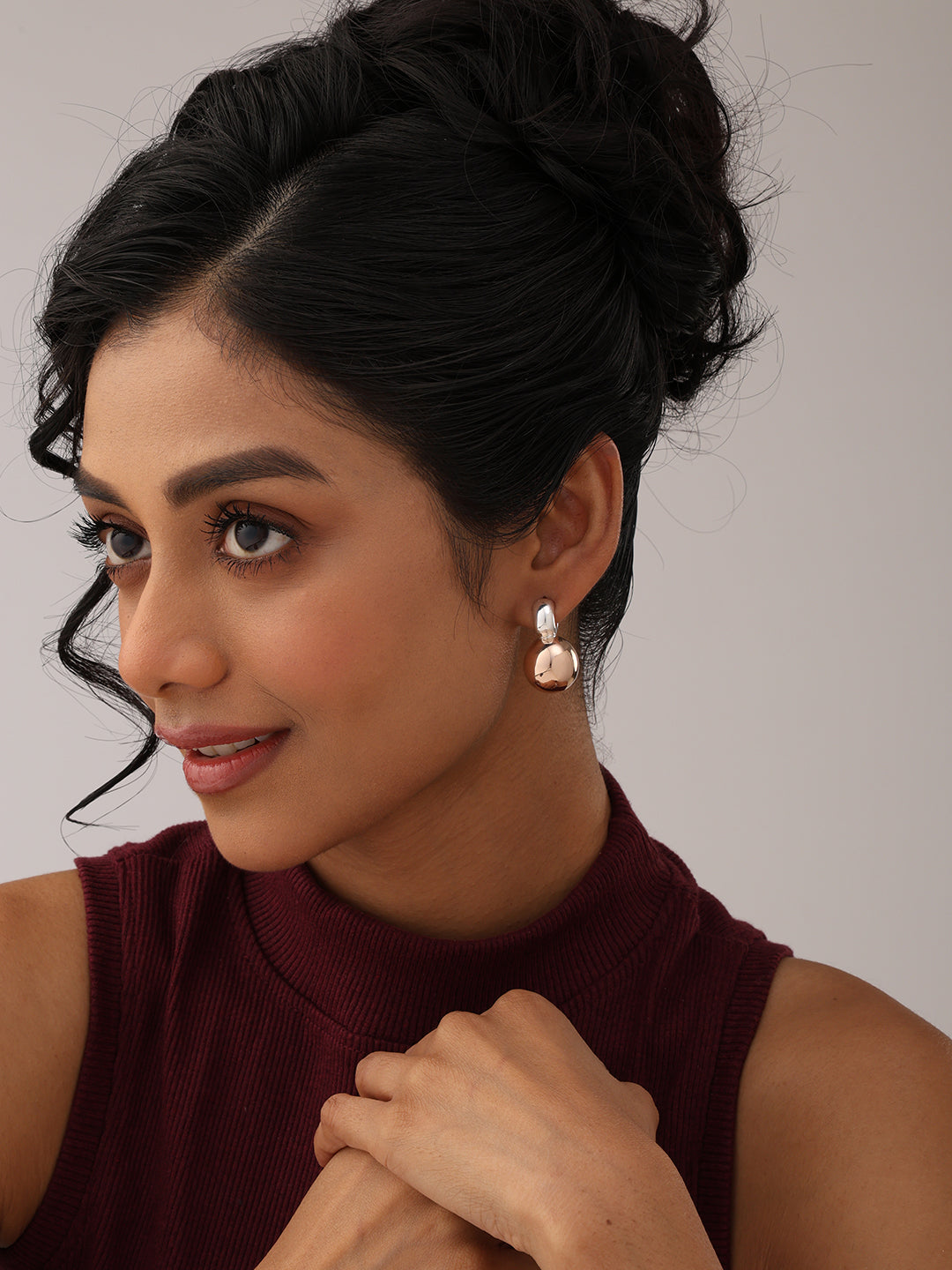 Silver Nova Two-Tone Ball Studs