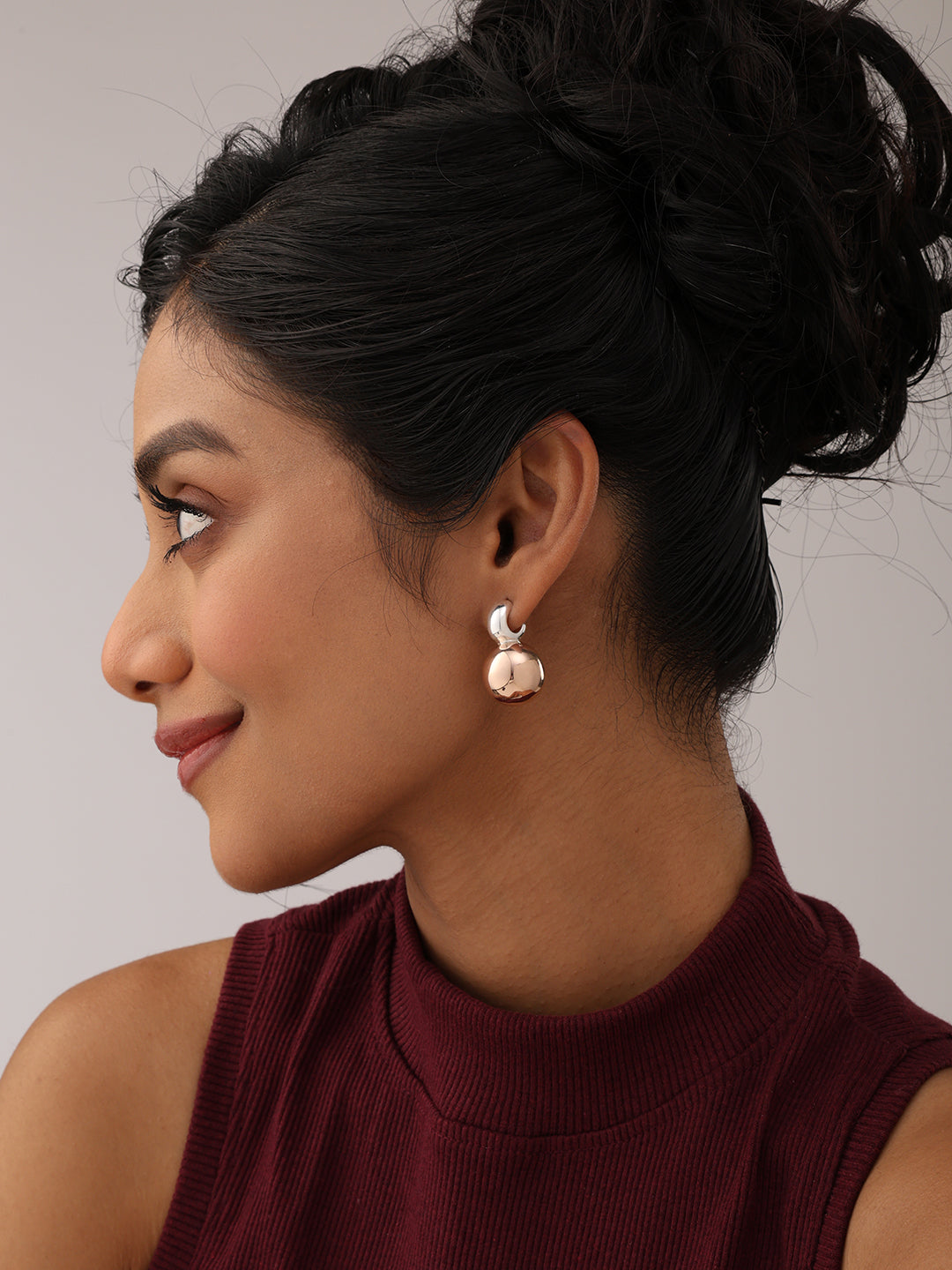 Silver Nova Two-Tone Ball Studs
