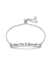 Stay True To Yourself - Personalised Engraved Bracelet