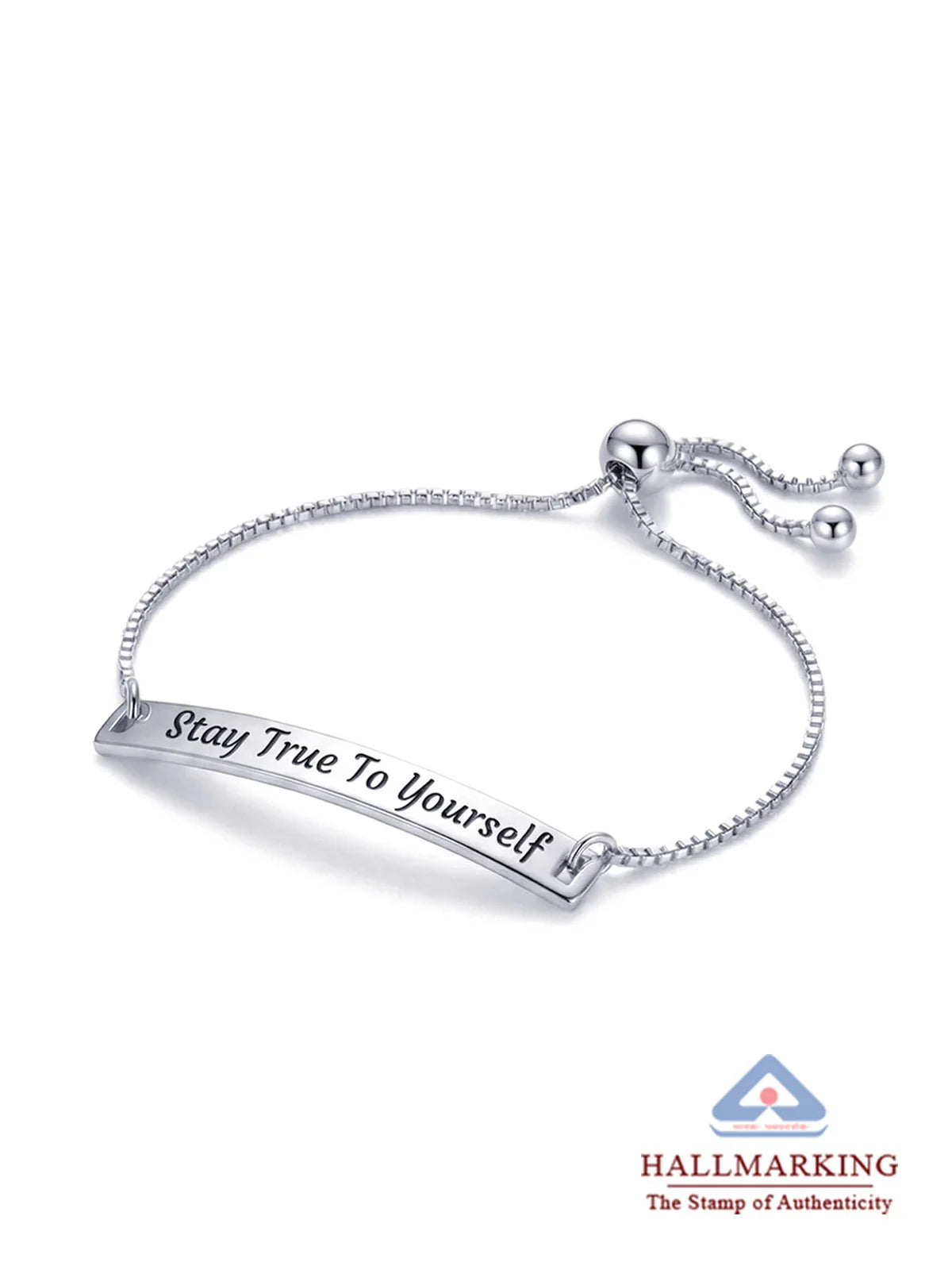Stay True To Yourself - Personalised Engraved Bracelet