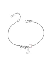 Personalized Infinity Pearl Initial Bracelet