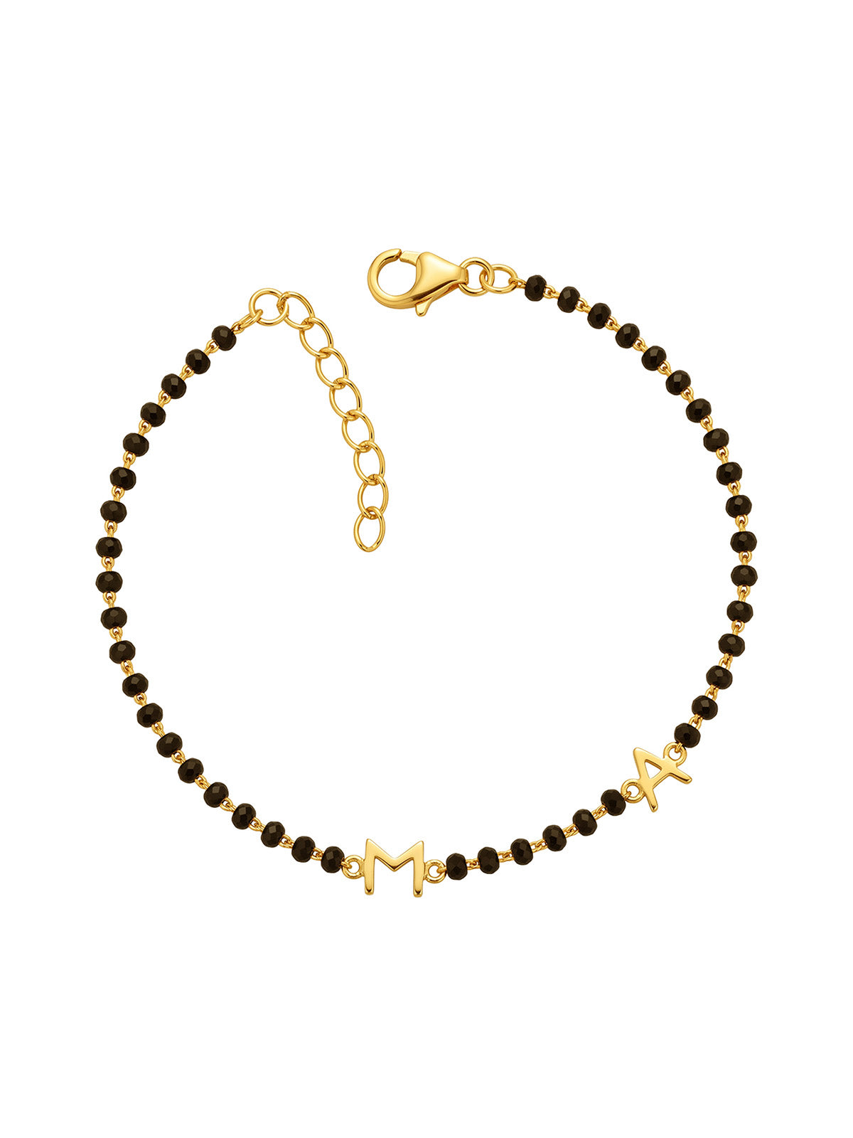 Personalised Flash Gold Mangalsutra Bracelet