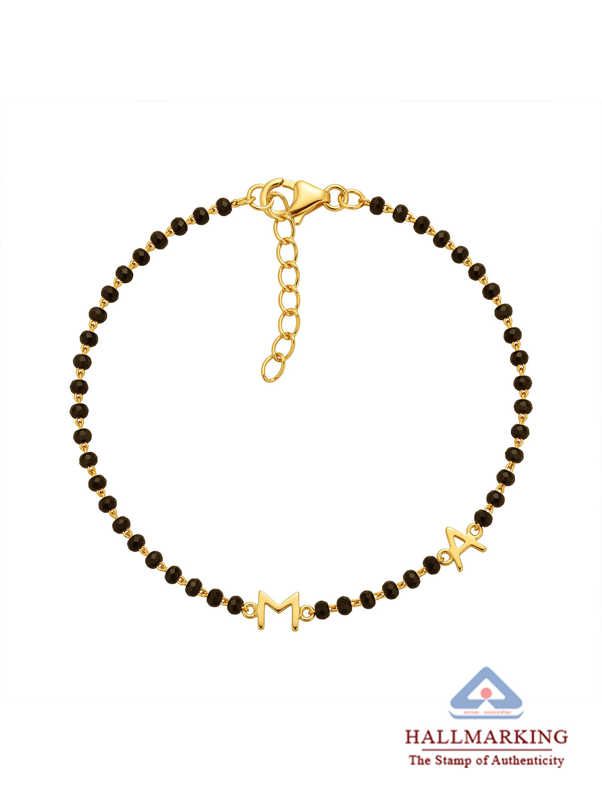Personalised Flash Gold Mangalsutra Bracelet