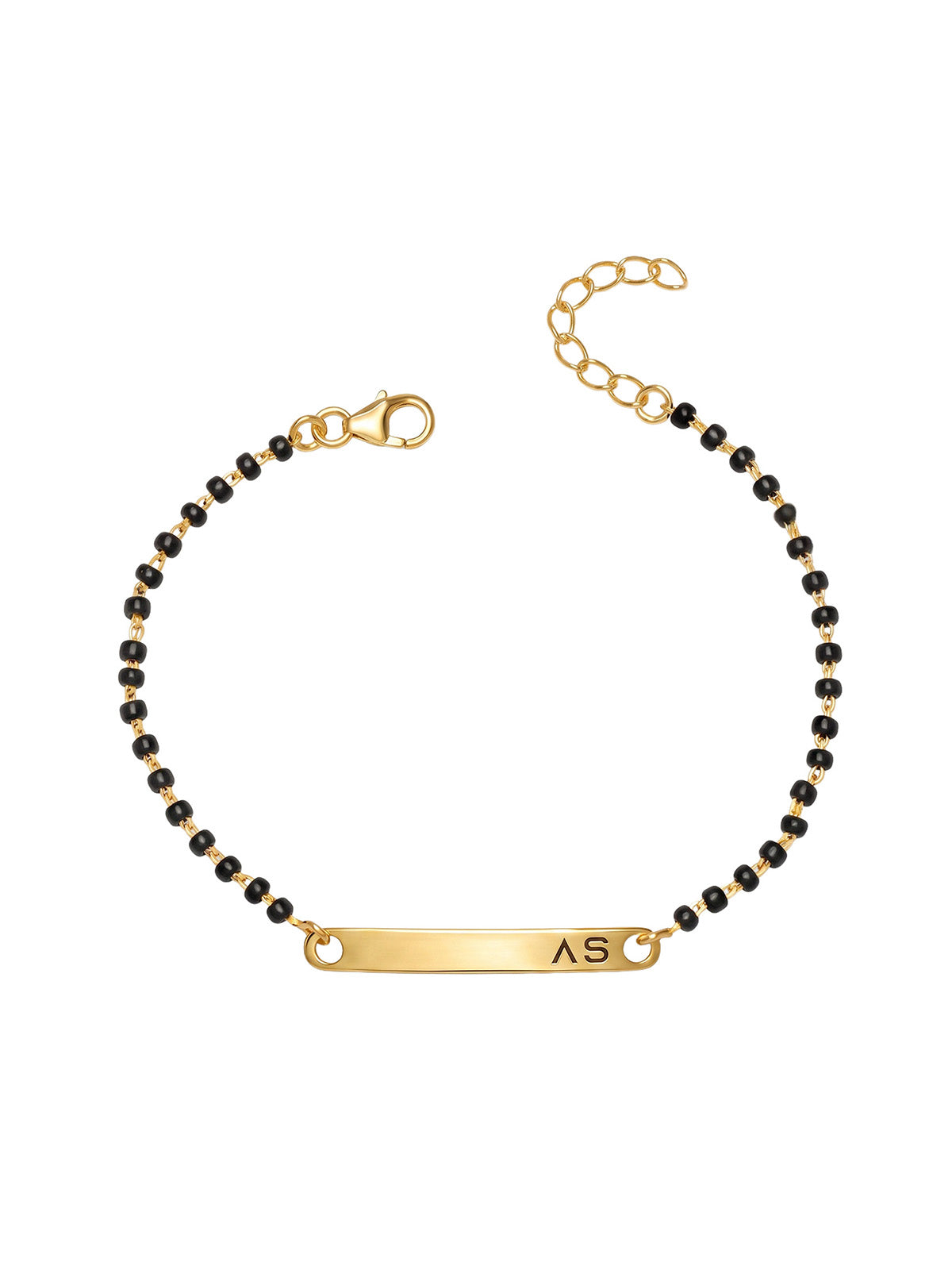 Personalised Flash Gold Mangalsutra Bracelet