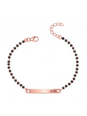 Personalised Rose Gold Mangalsutra Bracelet