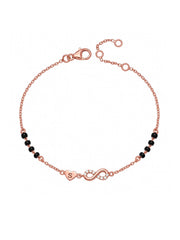 Personalised Rose Gold Infinity Bracelet
