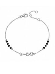Personalised Silver Mangalsutra Bracelet