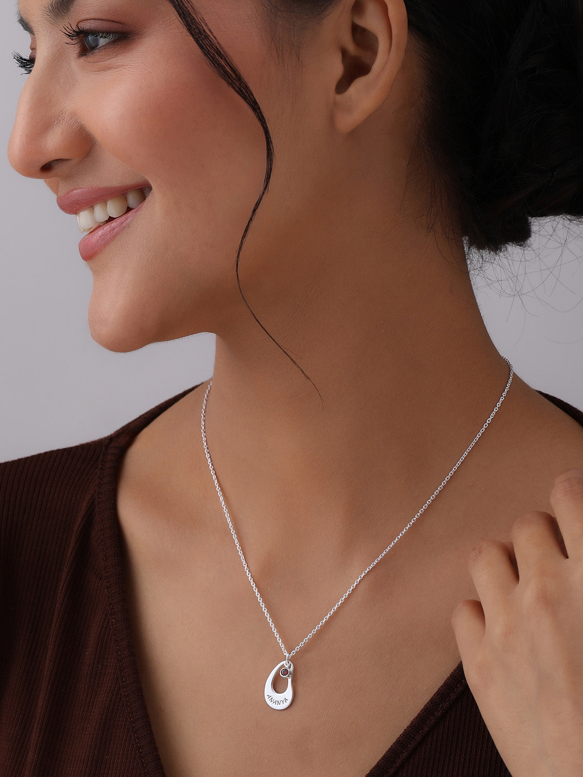 Silver Pendant Chain Necklace