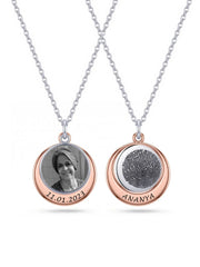 Dual Tone Pendant Necklace
