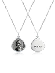 Personalised Engraved Name and Photo Pendant Necklace