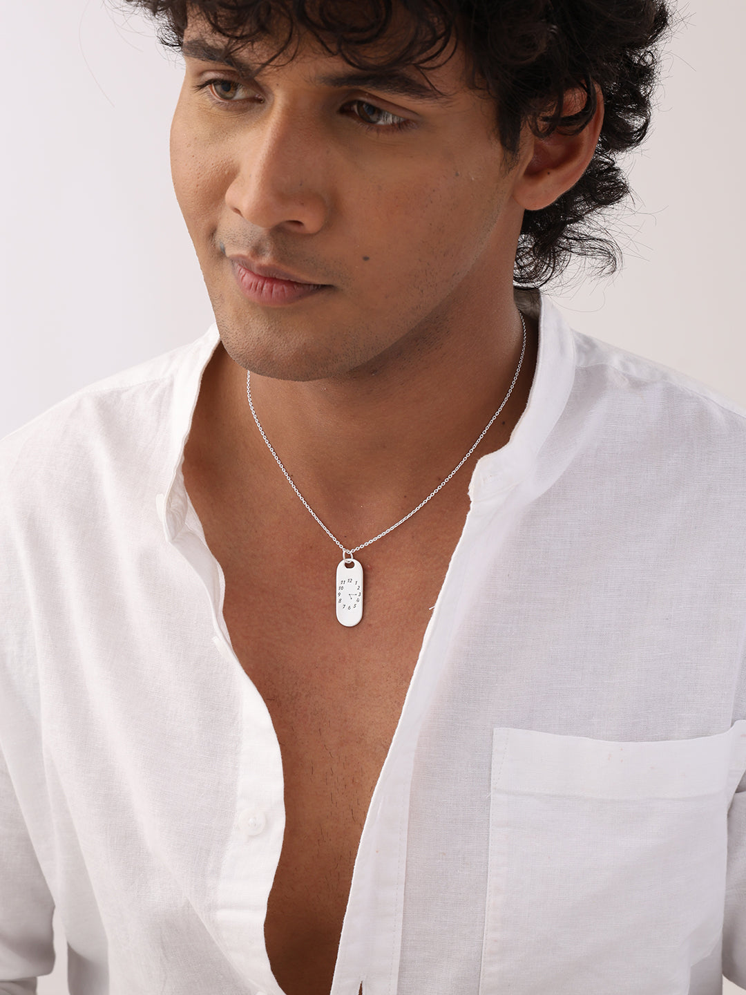 Men’s Silver Pendant Necklace