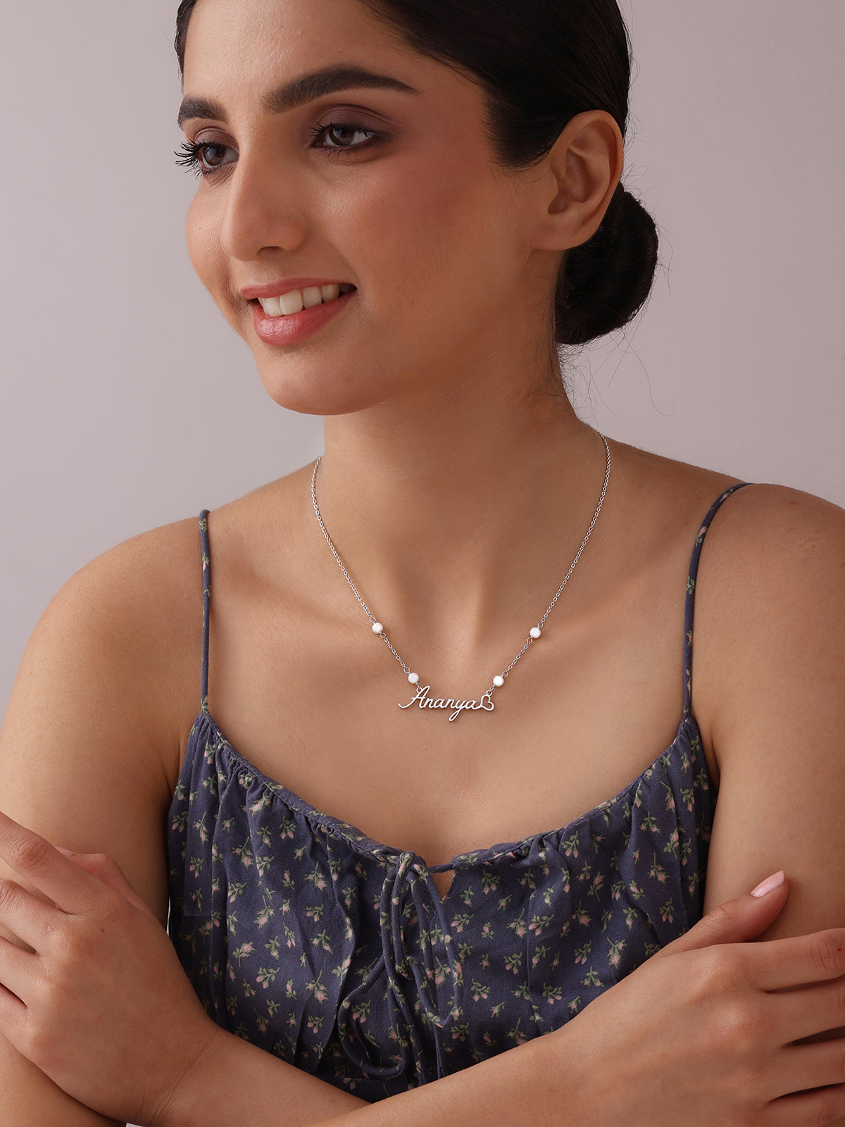 Personalized Pearl Name Necklace