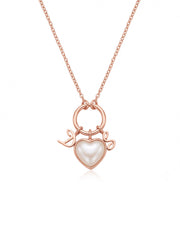 Personalised Heart Pearl Pendant Necklace for Women