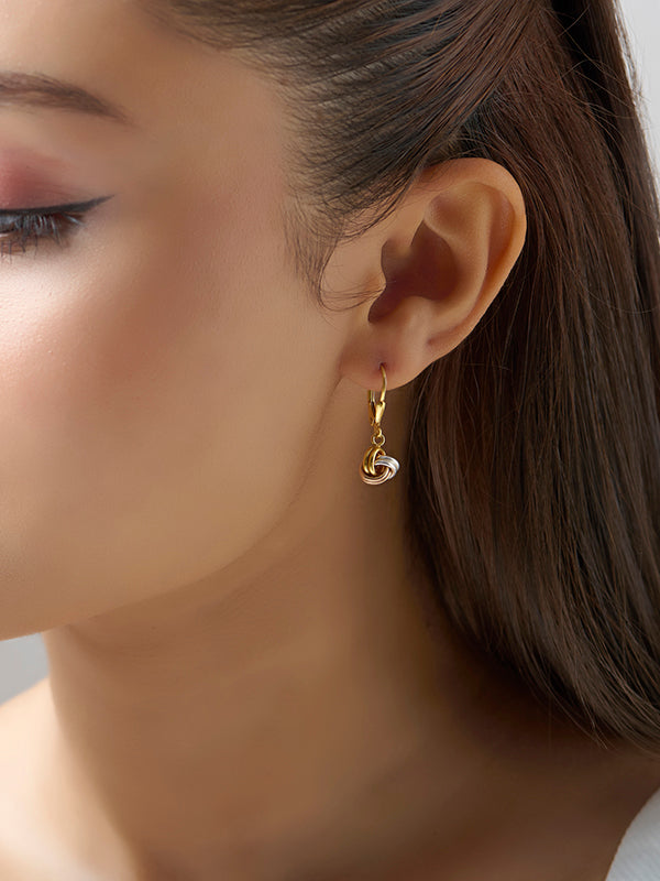 Trio Knot Drop Earrings