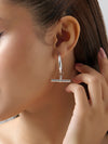 T-Bar C-Hoop Earrings