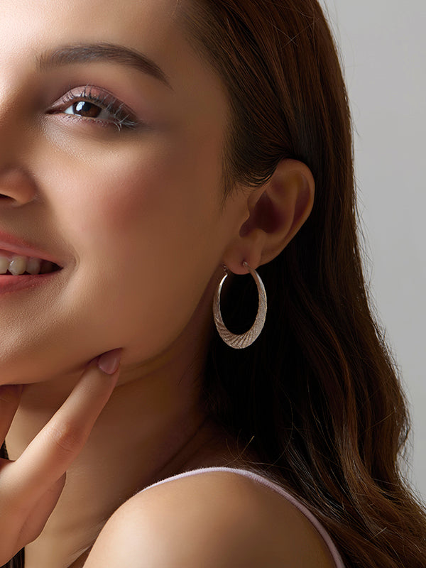 Classic Diamond-Cut Hoops 30mm