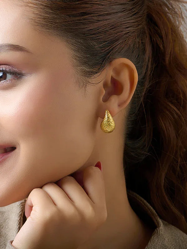 925 Sterling Silver Jewellery | 14K Gold-Plated Aqualume Stud Earrings | acpl-ecom.myshopify.com