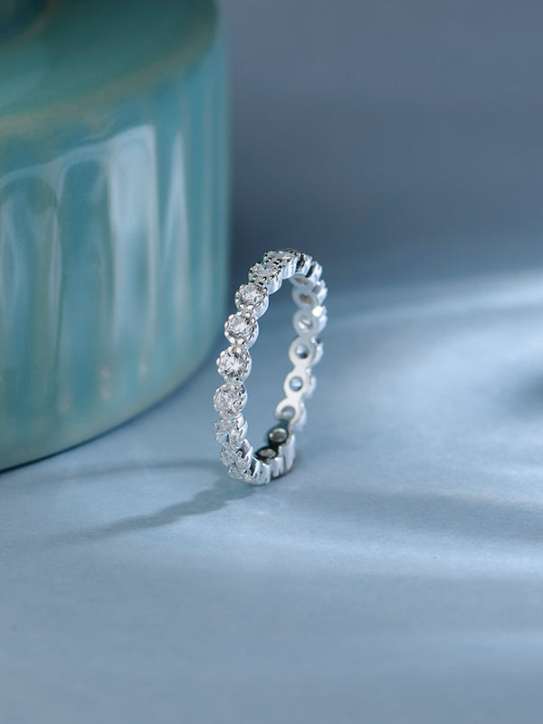 CZ Eternity Stackable Ring