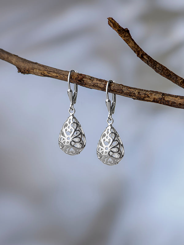 Filigree Infinity Celtic Knot Earrings
