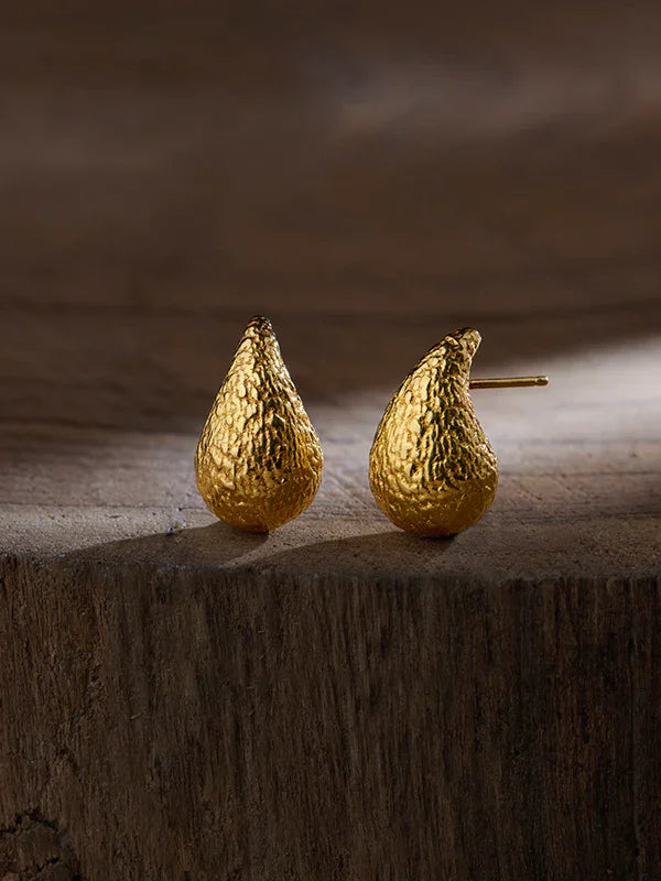 925 Sterling Silver Jewellery | 14K Gold-Plated Aqualume Stud Earrings | acpl-ecom.myshopify.com