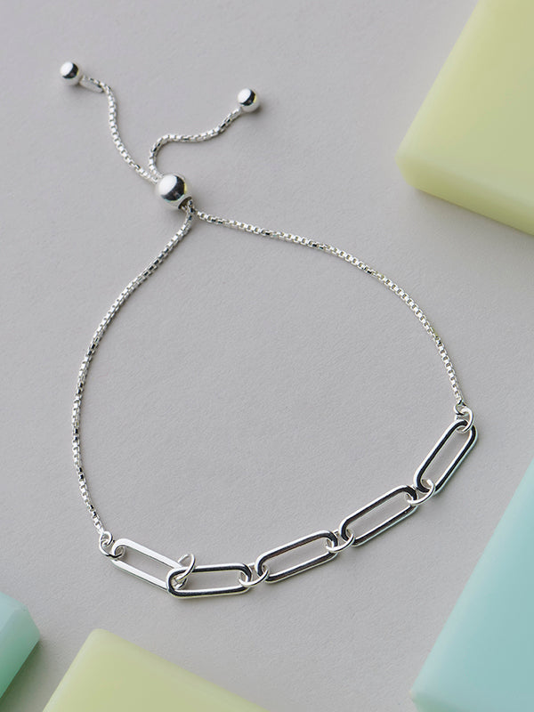 Italian Paperclip Sliding Bracelet