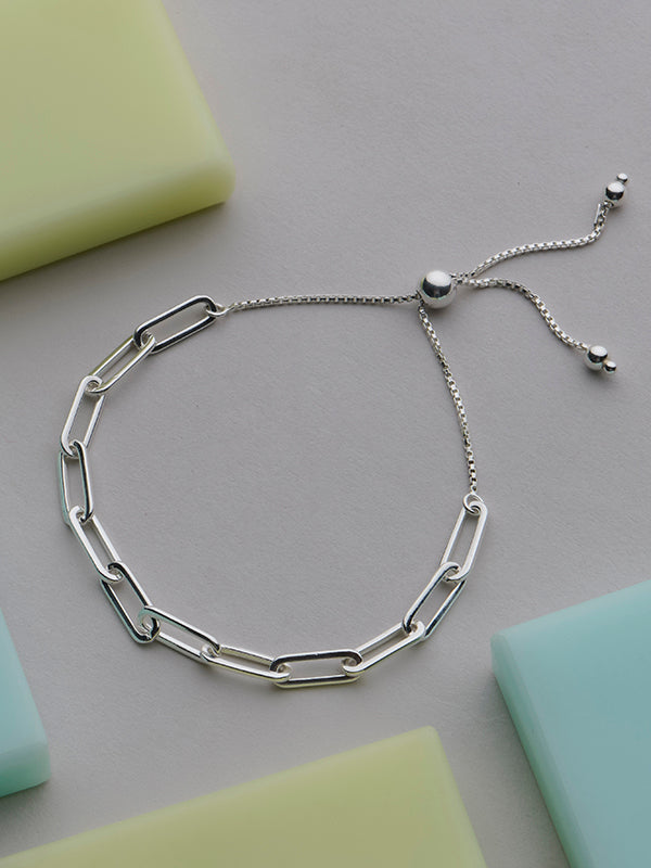 Italian Paperclip Sliding Bracelet